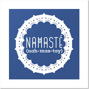 Namaste (white) Posters and Art